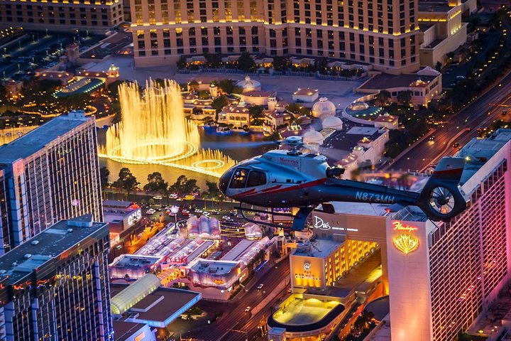 Las Vegas Strip Helicopter Night Flight with Optional Transport